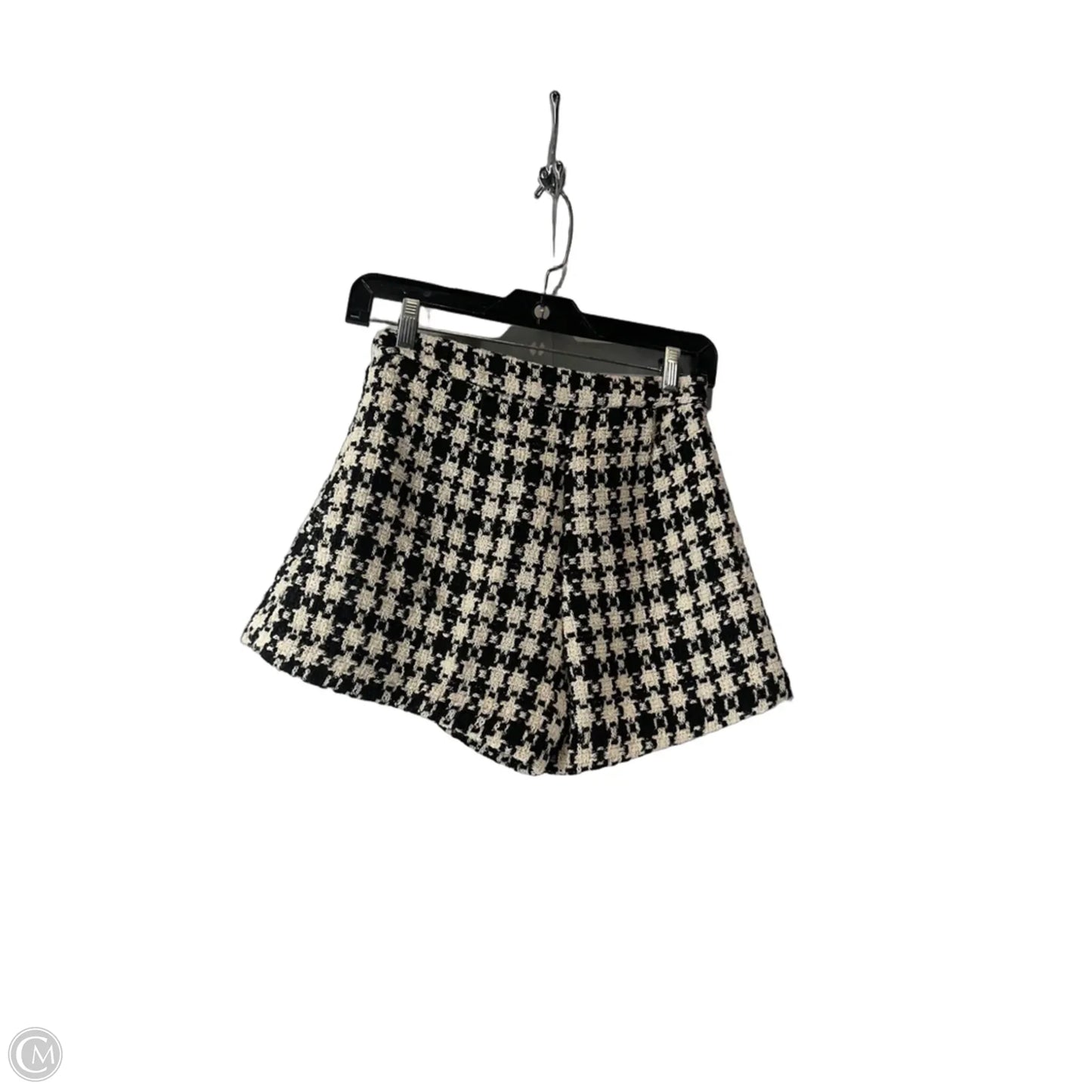 Skirt Mini & Short By H&m In Black & Cream, Size: 2