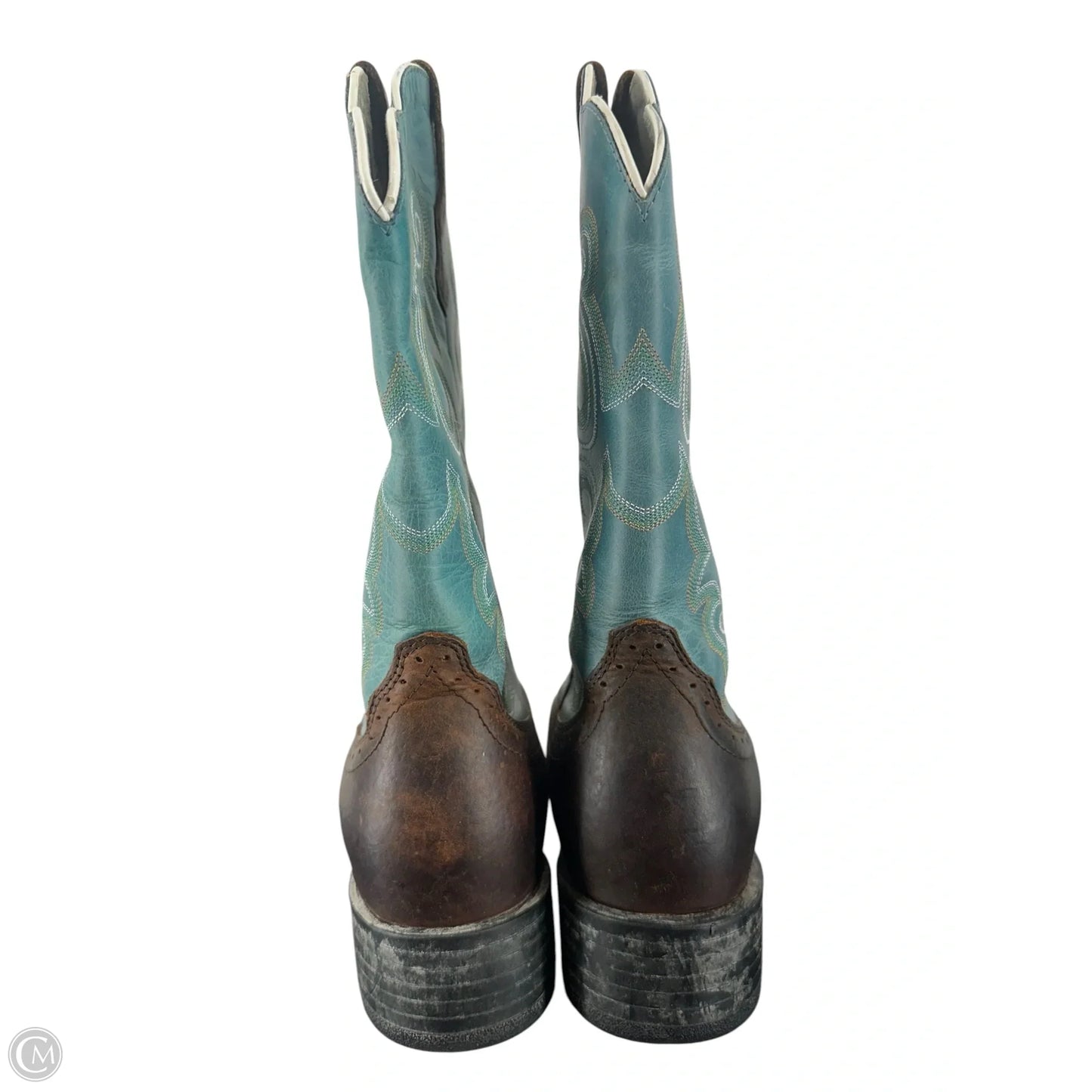 Boots Western By Ariat In Teal, Size: 10