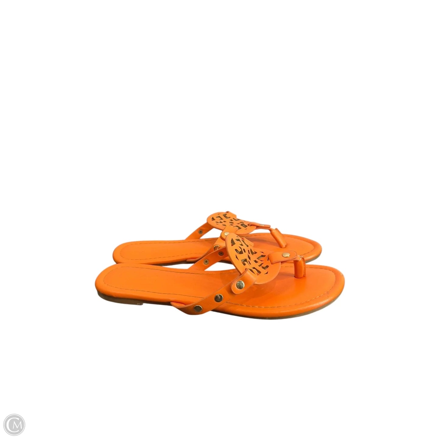 Sandals Flats By Clothes Mentor In Orange, Size: 9