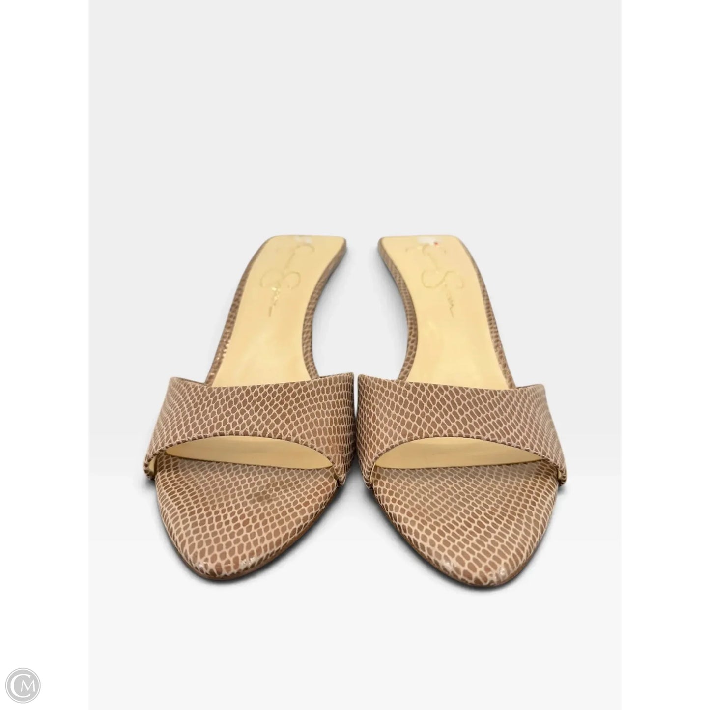 Shoes Heels Stiletto By Jessica Simpson In Brown, Size: 9.5