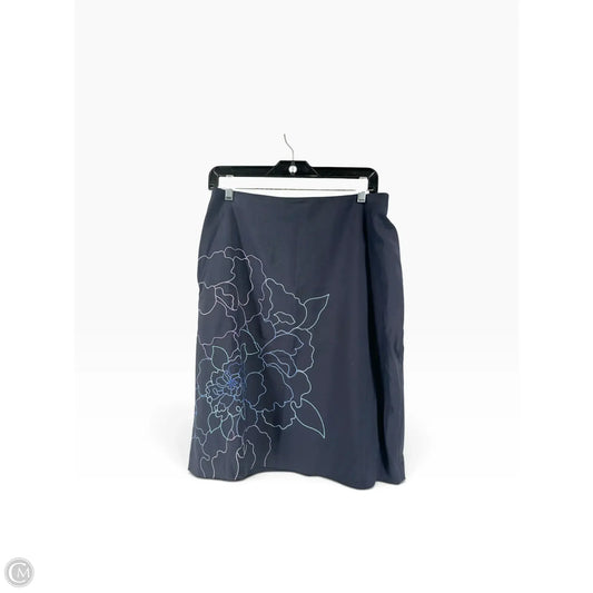 Skirt Midi By Ann Taylor In Blue, Size: 10