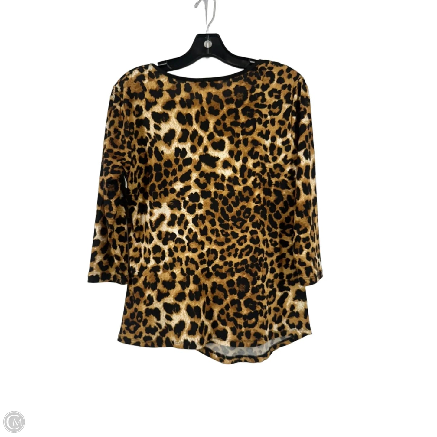 Top Long Sleeve By Lavish In Leopard Print, Size: S