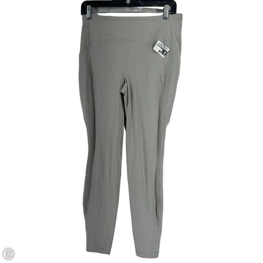 Athletic Leggings By Lululemon In Grey, Size: 10