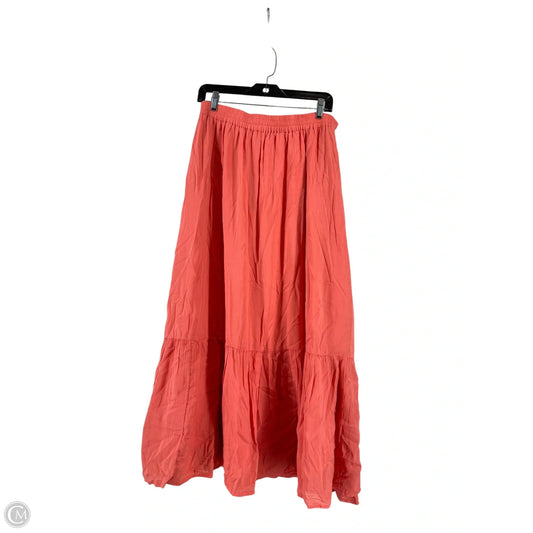 Skirt Maxi By Dip In Coral, Size: L