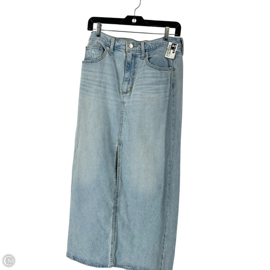 Skirt Maxi By Universal Thread In Blue Denim, Size: 8