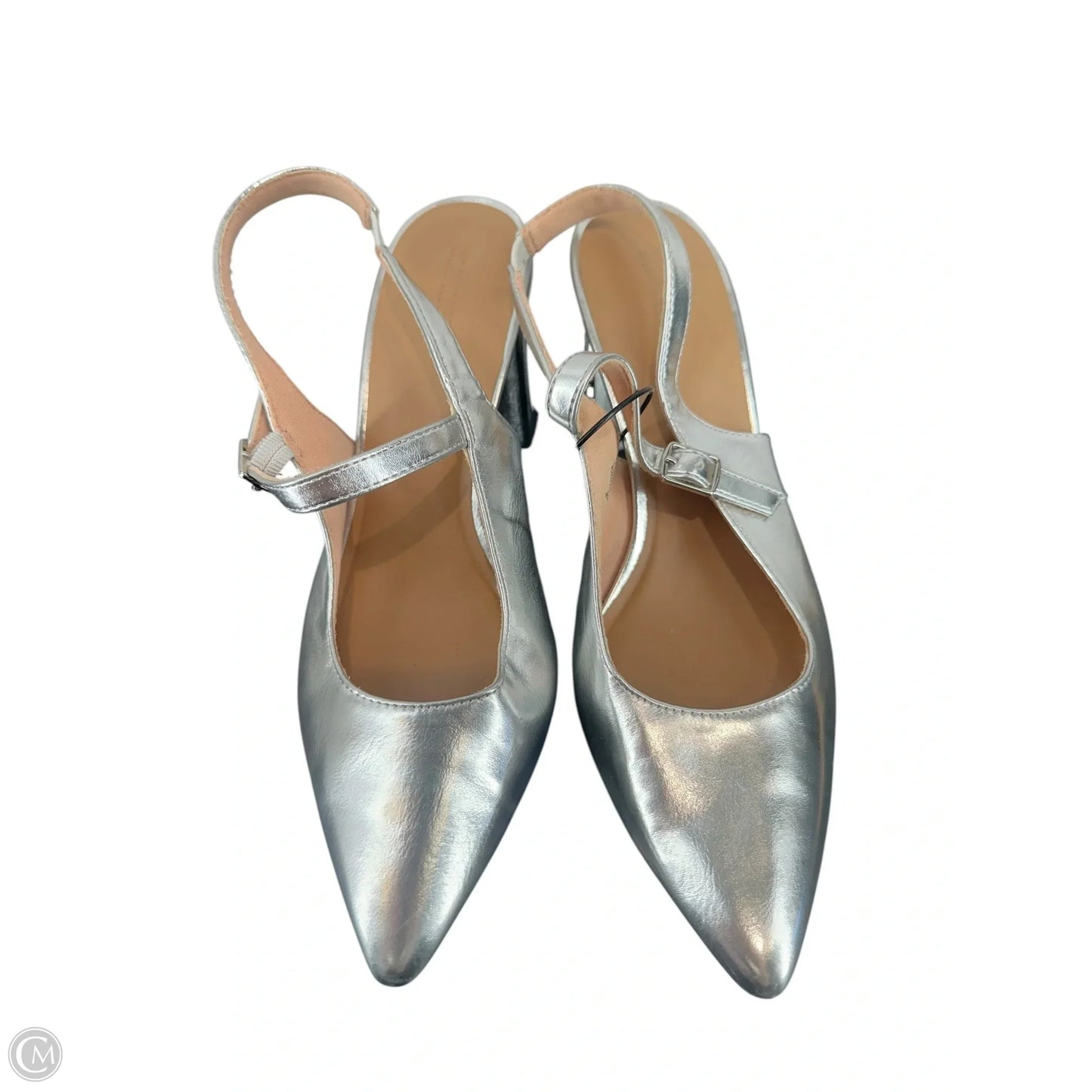 Shoes Heels Block By Old Navy In Silver, Size: 9