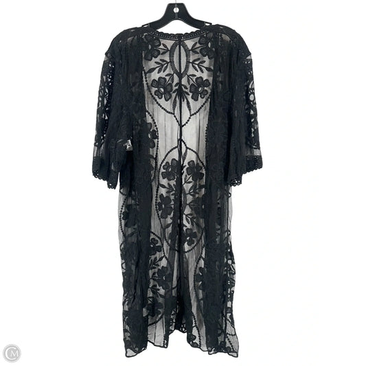 Kimono By Clothes Mentor In Black, Size: Osfm