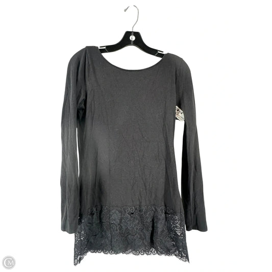 Top Long Sleeve By White House Black Market In Black, Size: M