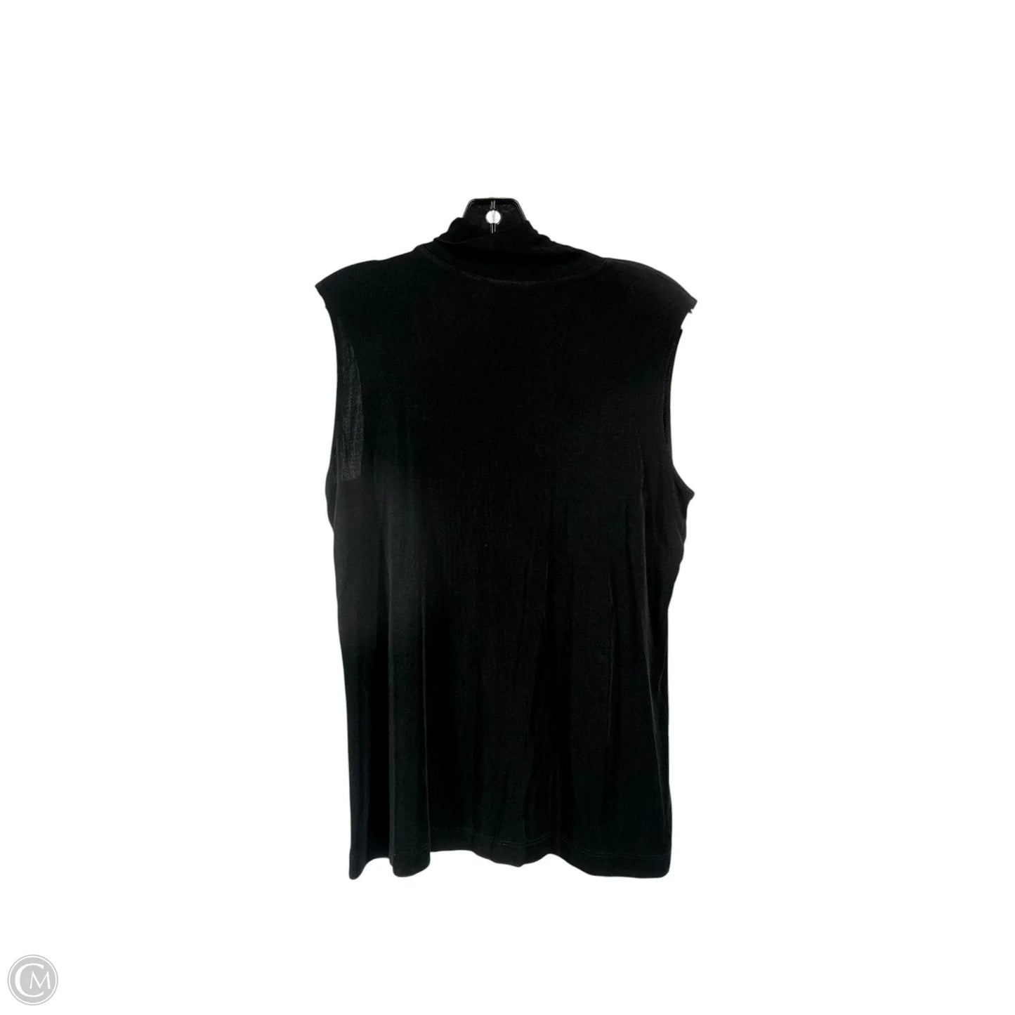 Top Sleeveless By Chicos In Black, Size: 2