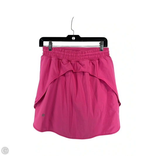 Athletic Skort By Lululemon In Pink, Size: 8