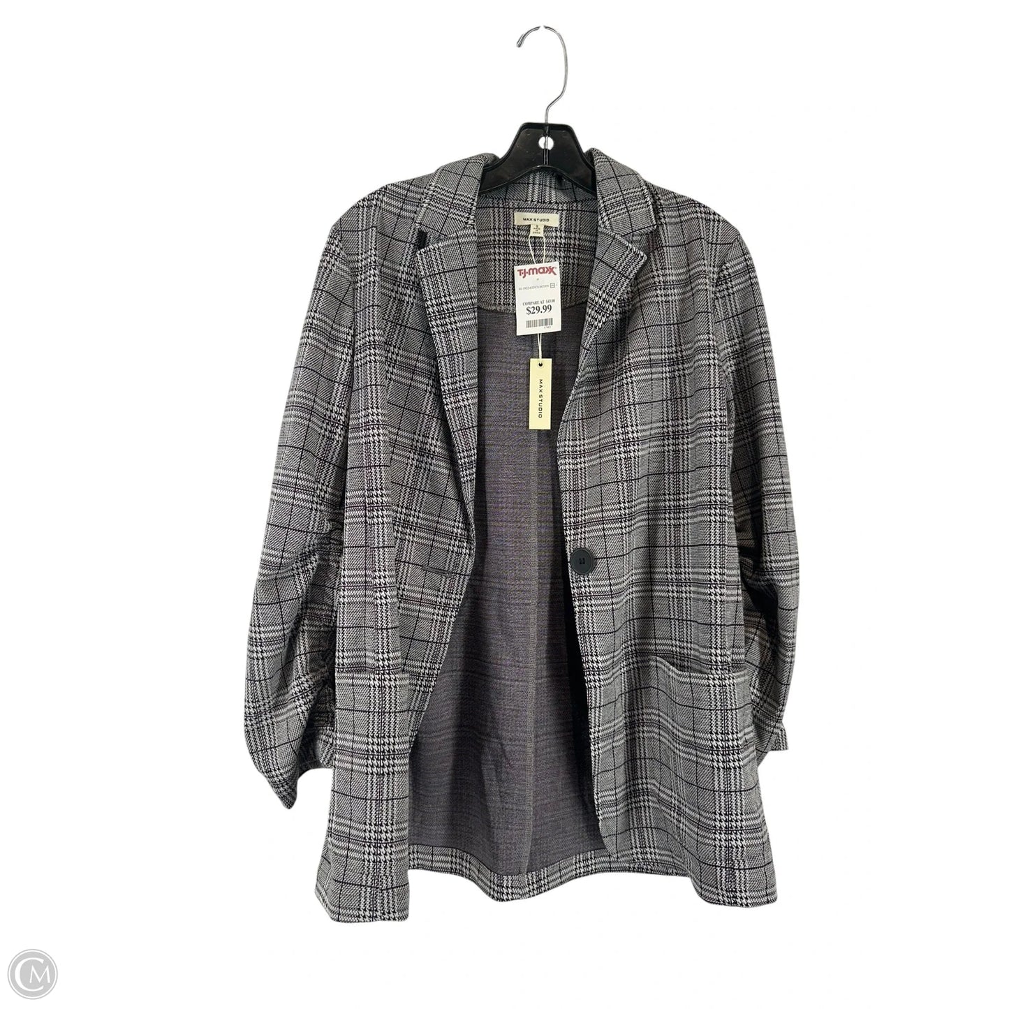 Blazer By Max Studio In Black & White, Size: S