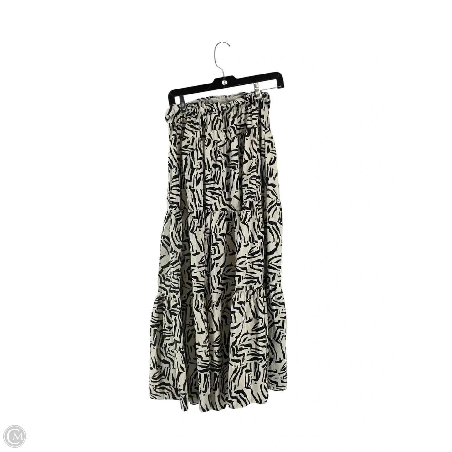Skirt Maxi By A New Day In Black & Cream, Size: S