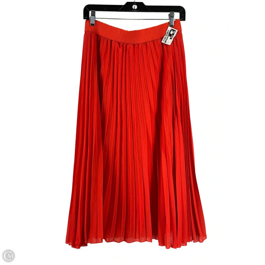 Skirt Midi By Clothes Mentor In Red, Size: L