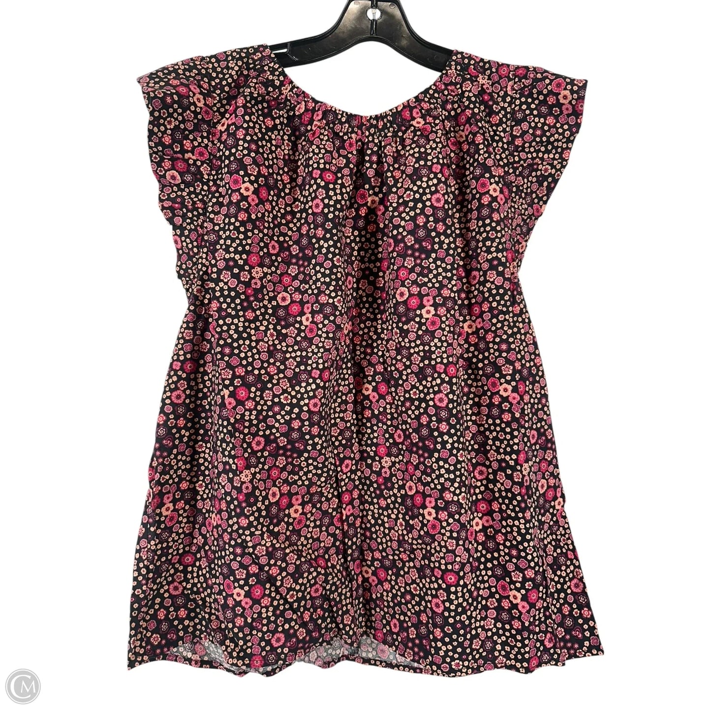 Top Sleeveless By Loft In Floral Print, Size: L