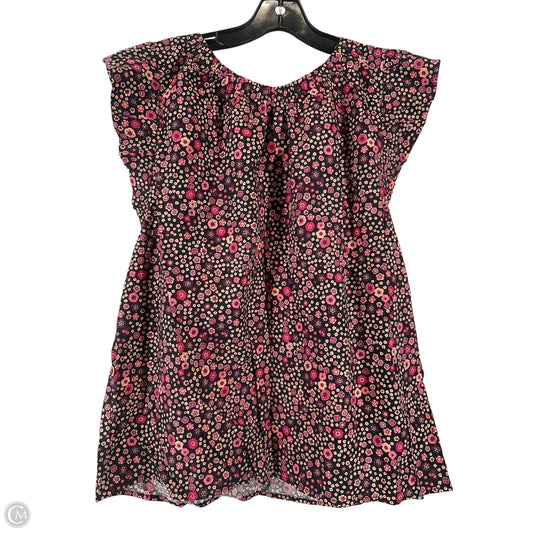 Top Sleeveless By Loft In Floral Print, Size: L