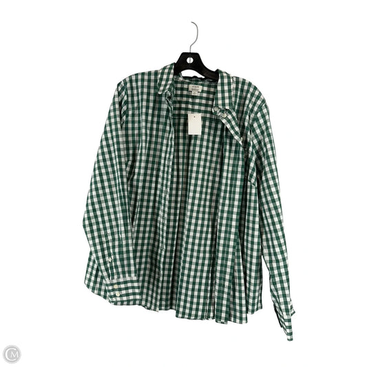 Top Long Sleeve By J. Crew In Green, Size: Xl