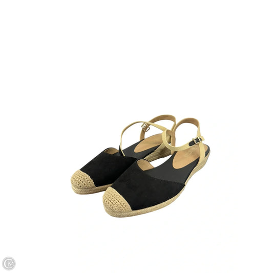 Shoes Heels Wedge By Clothes Mentor In Black, Size: 10