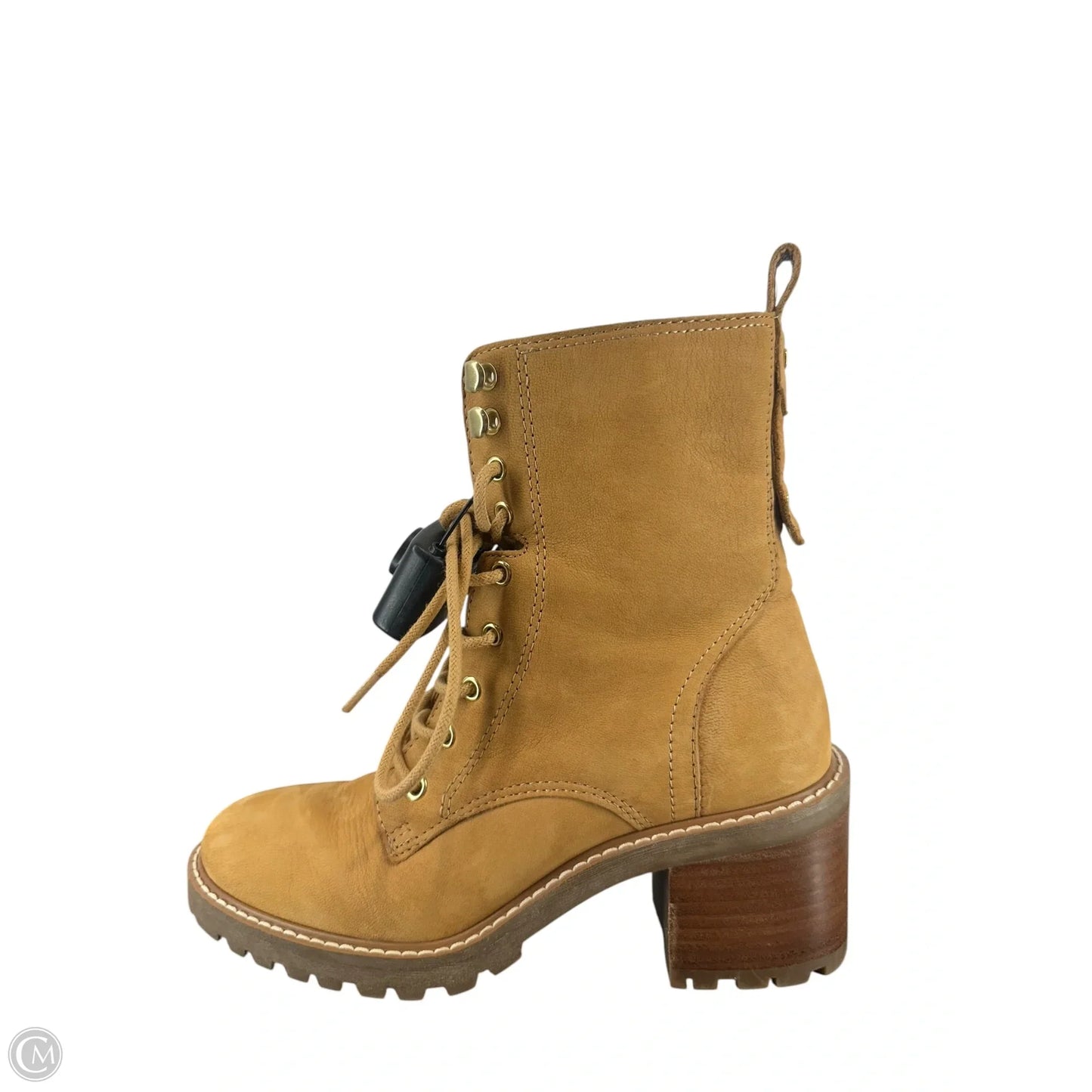 Boots Ankle Heels By Crown Vintage In Tan, Size: 6.5