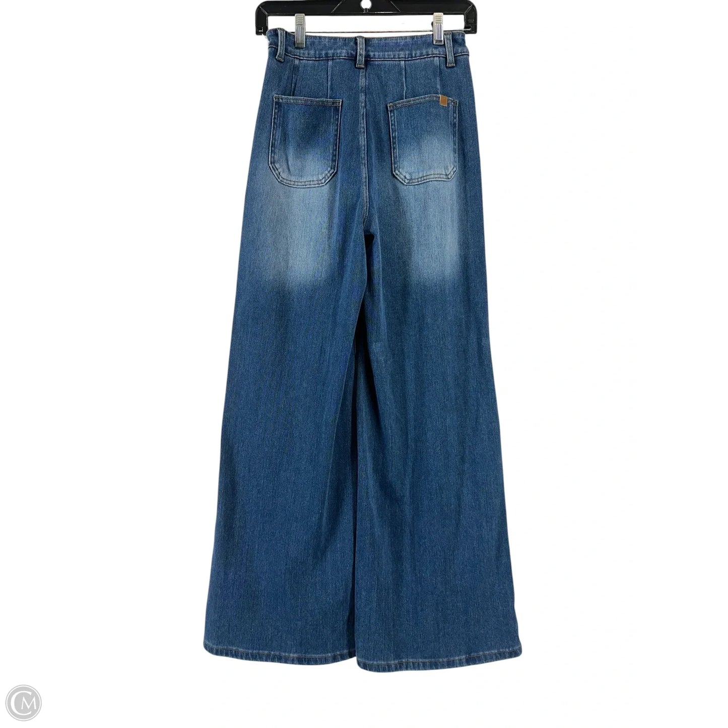 Jeans Wide Leg By Halara In Blue Denim, Size: S