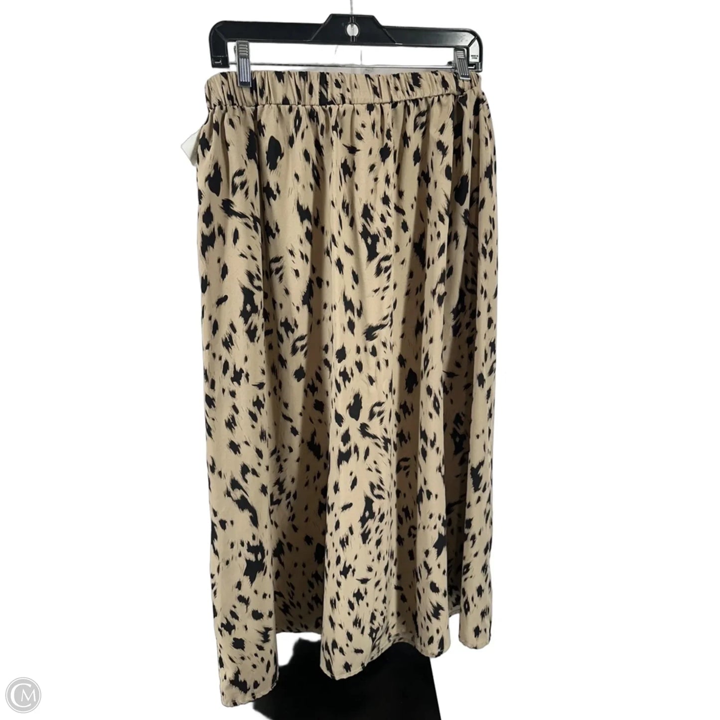 Skirt Maxi By Shein In Black & Tan, Size: L