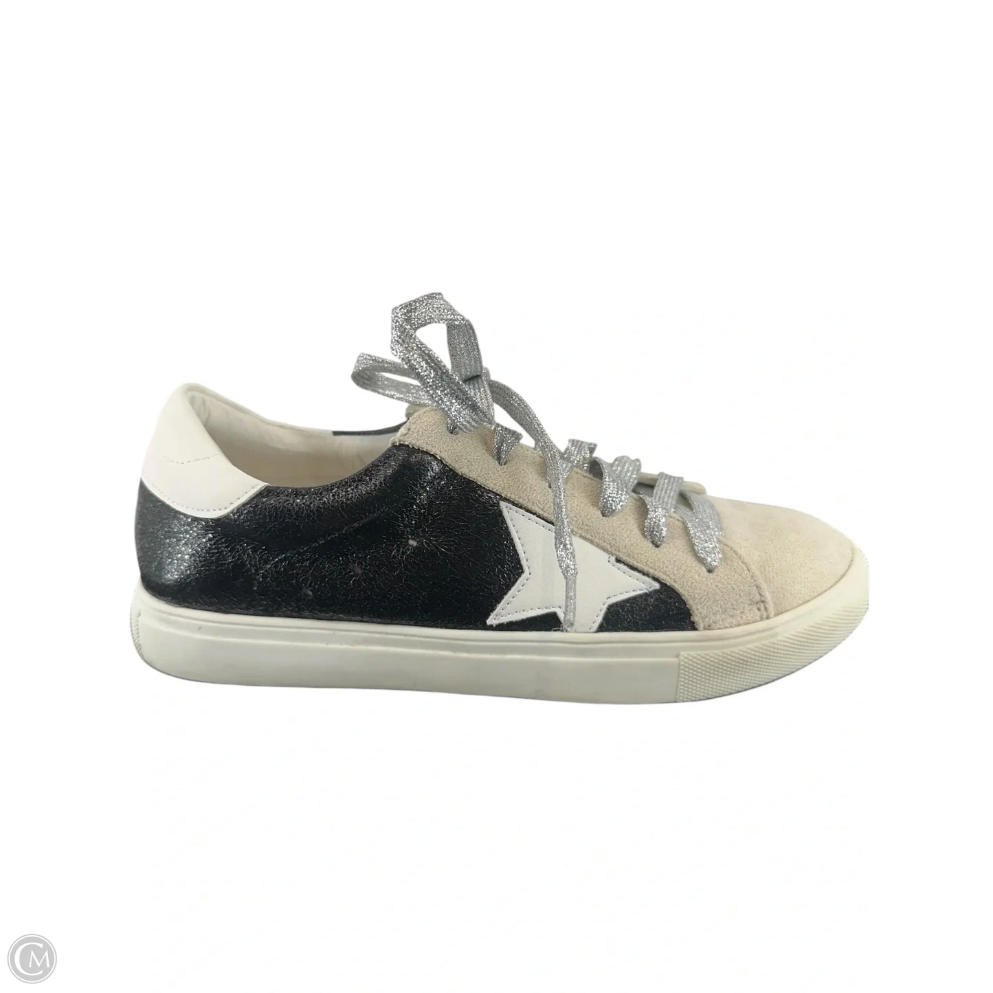 Shoes Sneakers By Nature Breeze In Black & Grey, Size: 8