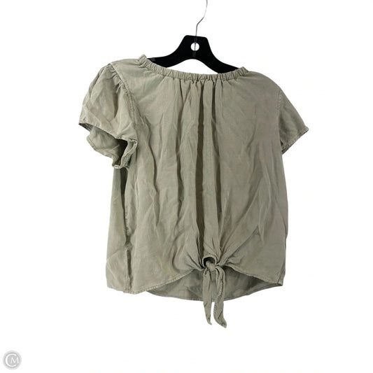 Top Short Sleeve By Cloth & Stone In Tan, Size: S