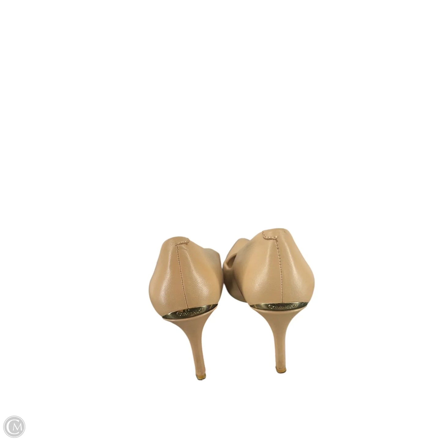 Shoes Heels Stiletto By Calvin Klein In Tan, Size: 8