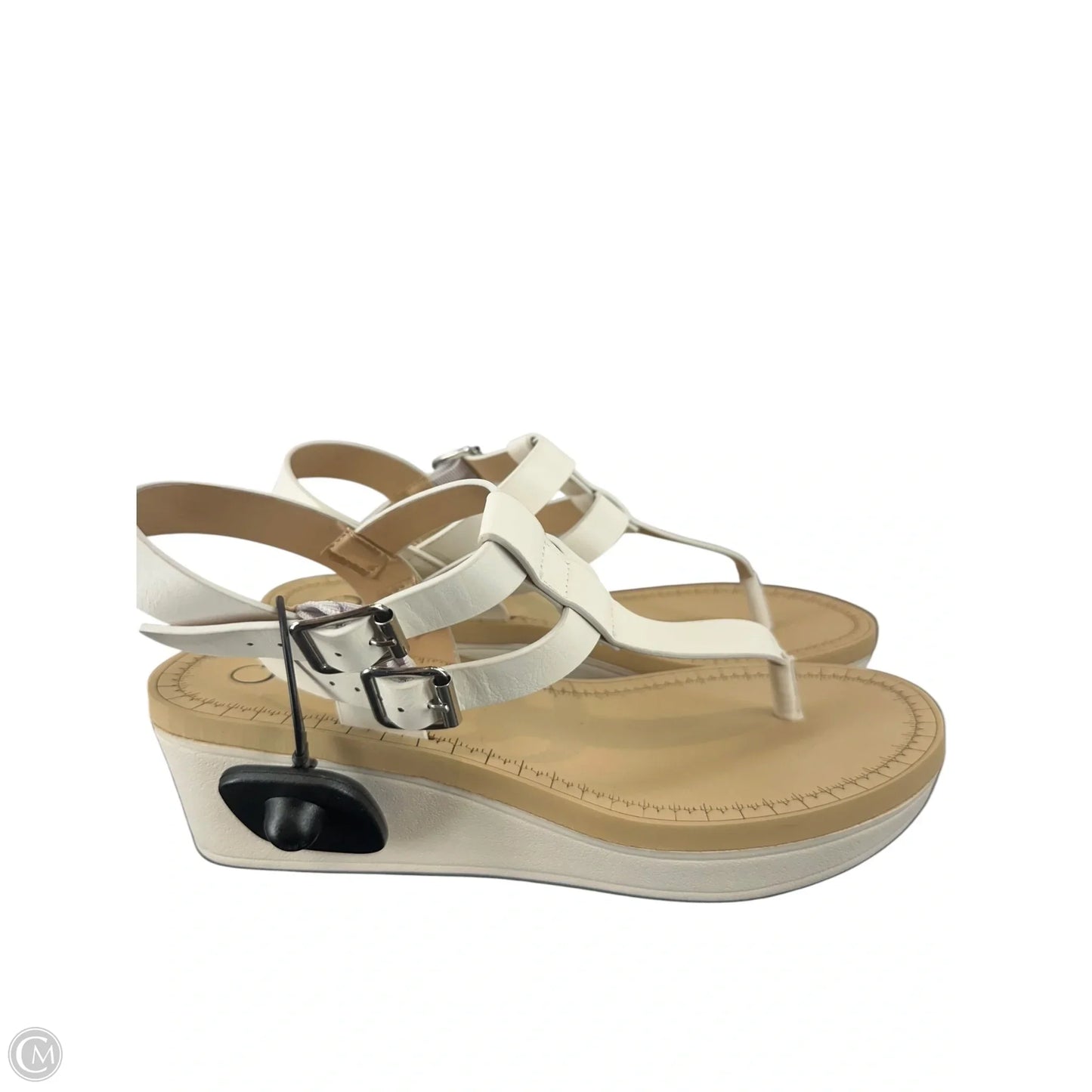 Shoes Heels Wedge By Journee In White, Size: 8.5