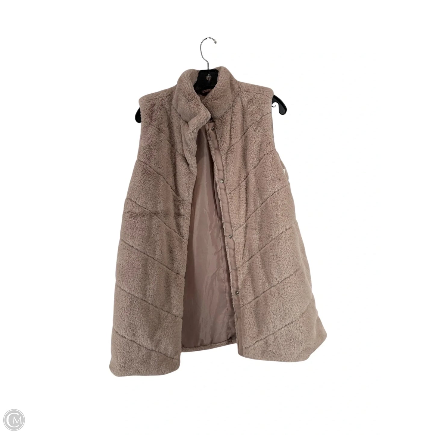 Vest Faux Fur & Sherpa By Maurices In Pink, Size: S
