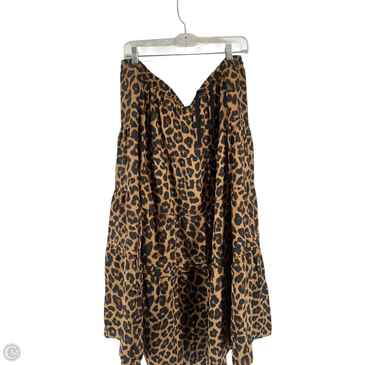 Skirt Maxi By Time And Tru In Leopard Print, Size: 3x