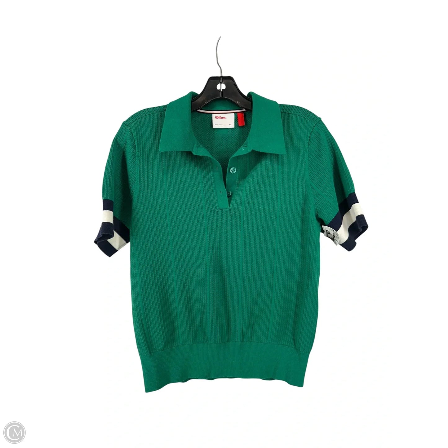 Top Short Sleeve By Clothes Mentor In Green, Size: M