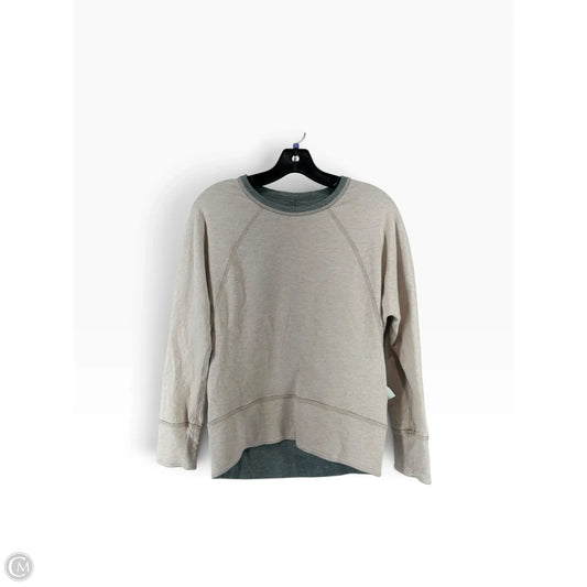 Athletic Top Long Sleeve Collar By Lululemon In Pink, Size: M