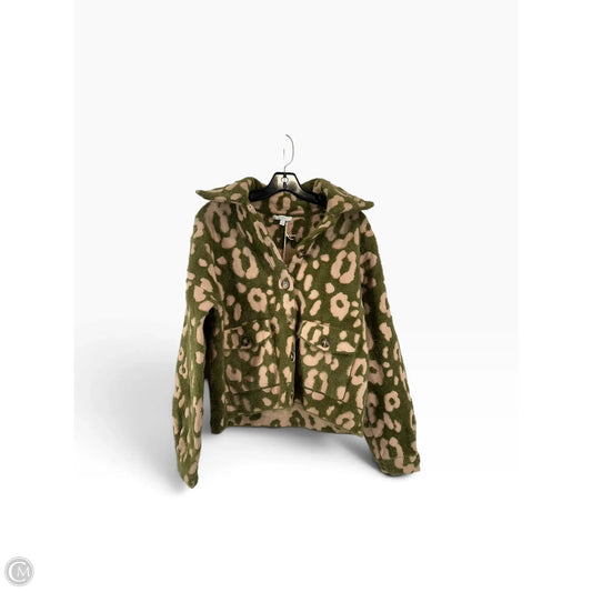 Sweater By Poetry In Green & Pink, Size: M