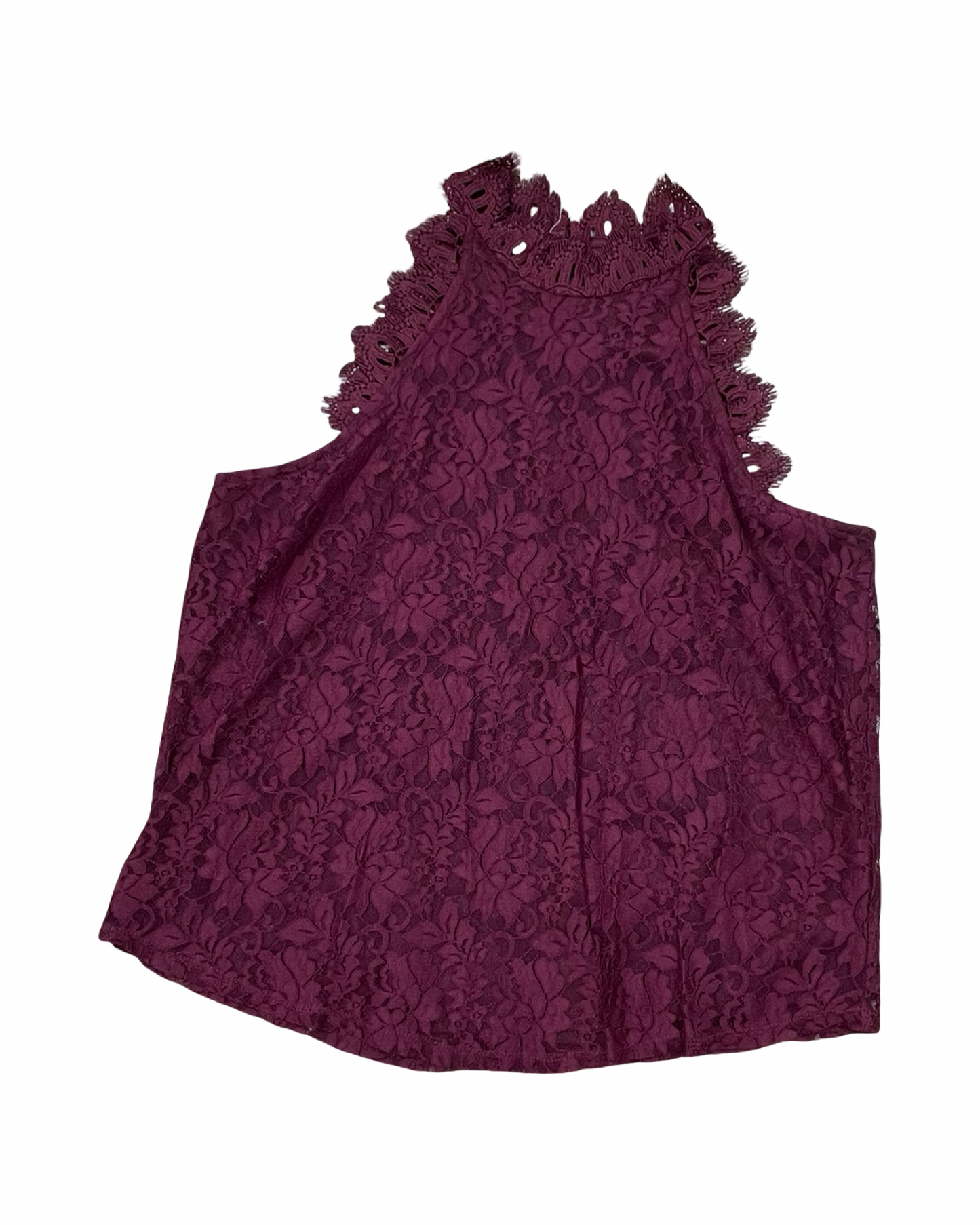 Top Sleeveless By Maurices In Maroon, Size:L