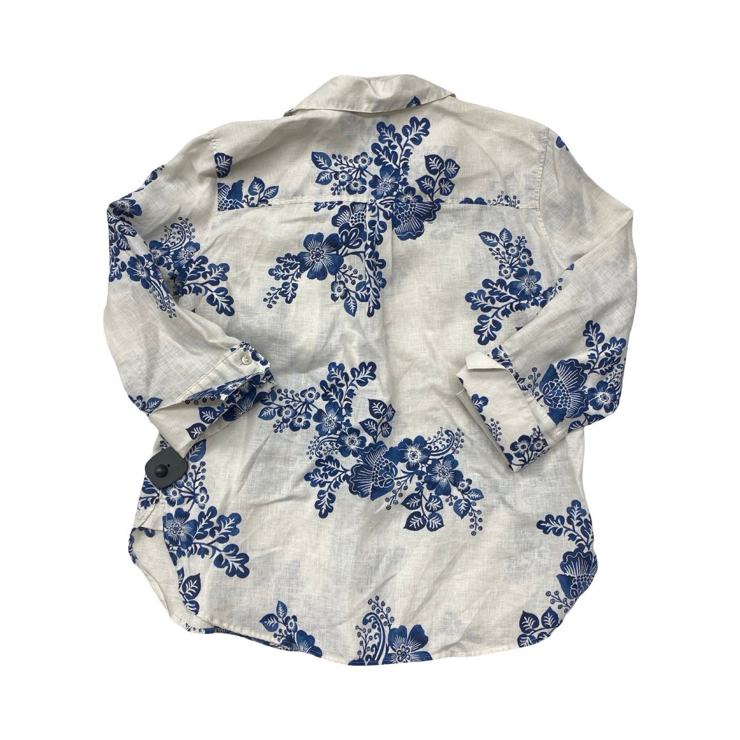 Top Ls By Chicos In Blue & White, Size:10