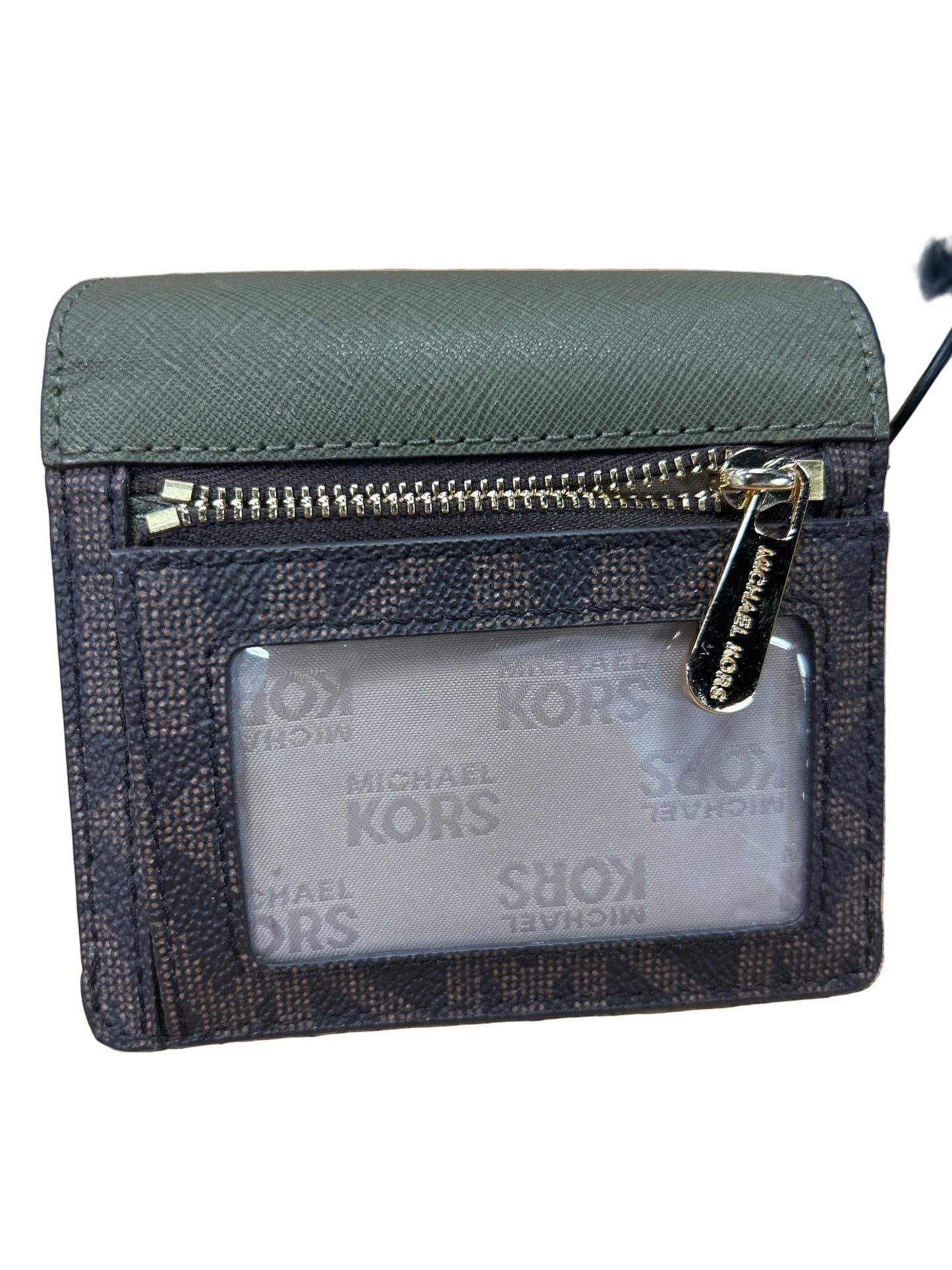 Wallet Designer By Michael Kors In Green, Size:Small
