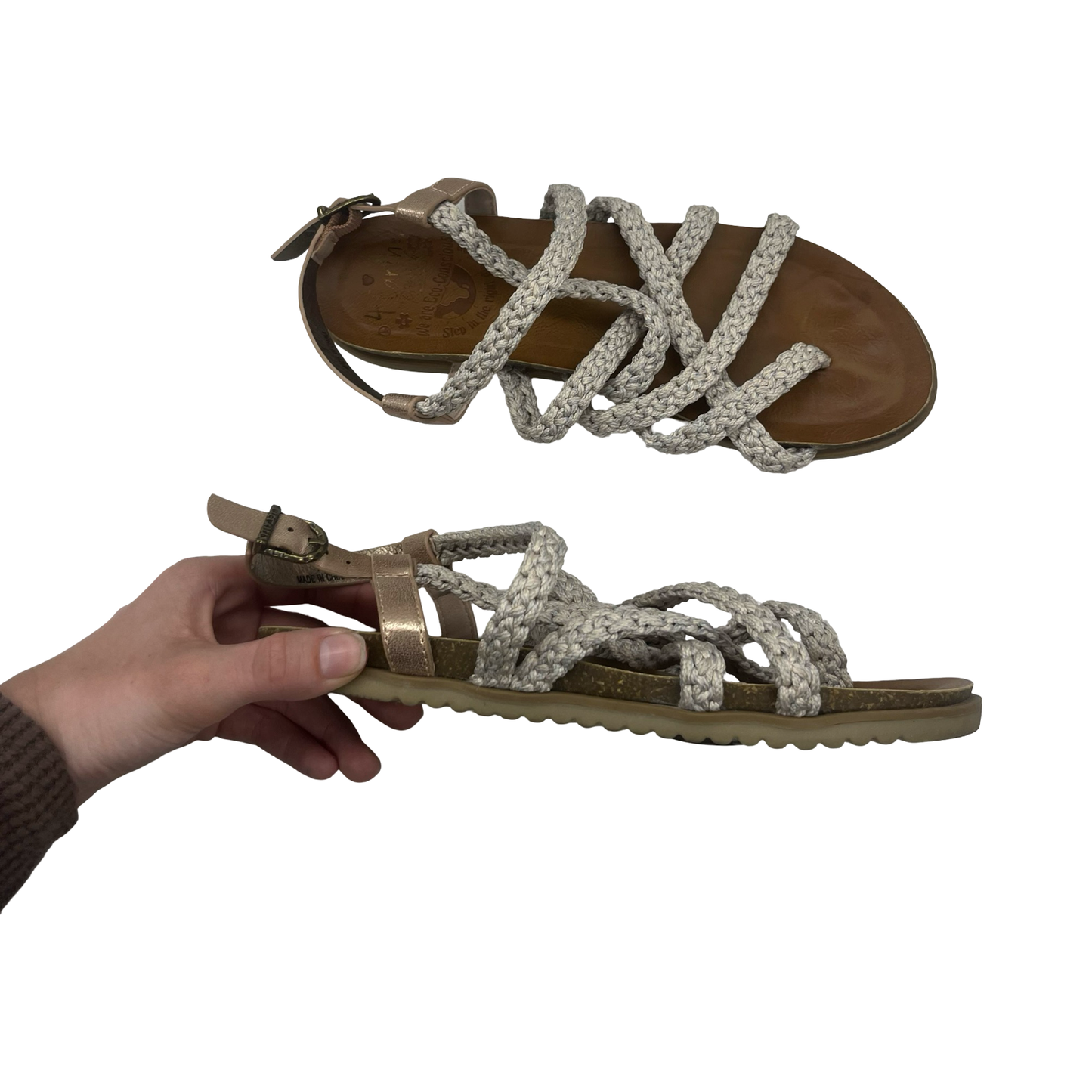 Sandals Flats By Blowfish In Cream, Size:7