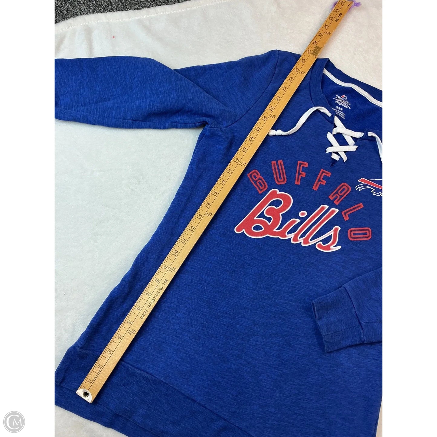 Sweatshirt Crewneck By Majestic In Blue, Size: M