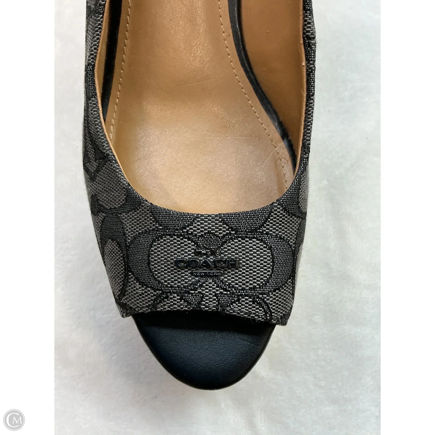 Sandals Designer By Coach In Black & Tan, Size: 10
