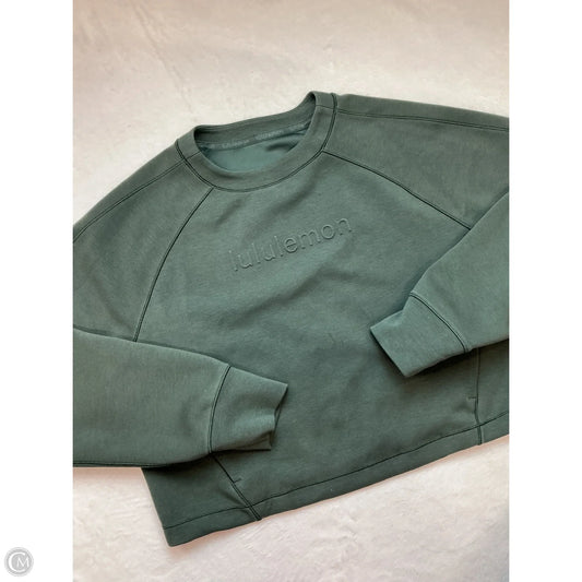 Athletic Sweatshirt Crewneck By Lululemon In Green, Size: M