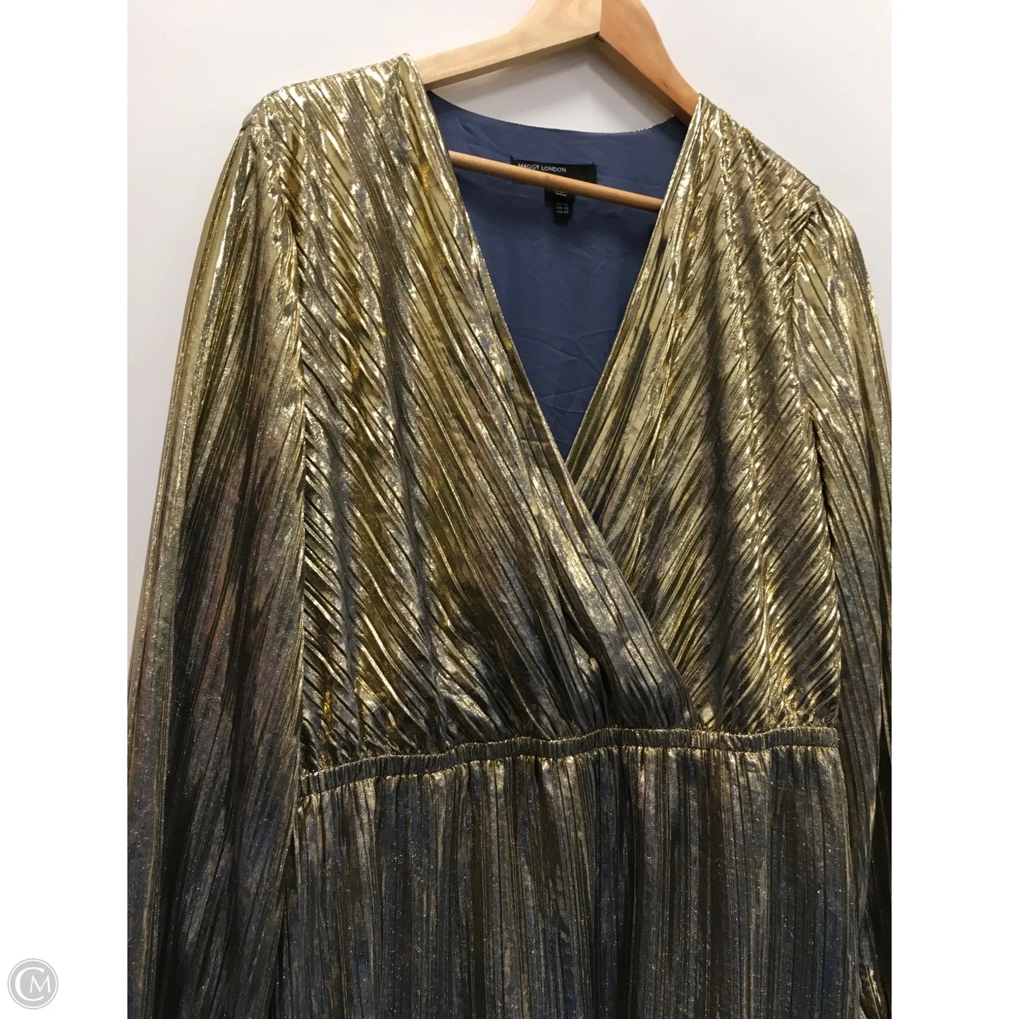 Dress Party Short By Maggy London In Gold, Size: 16