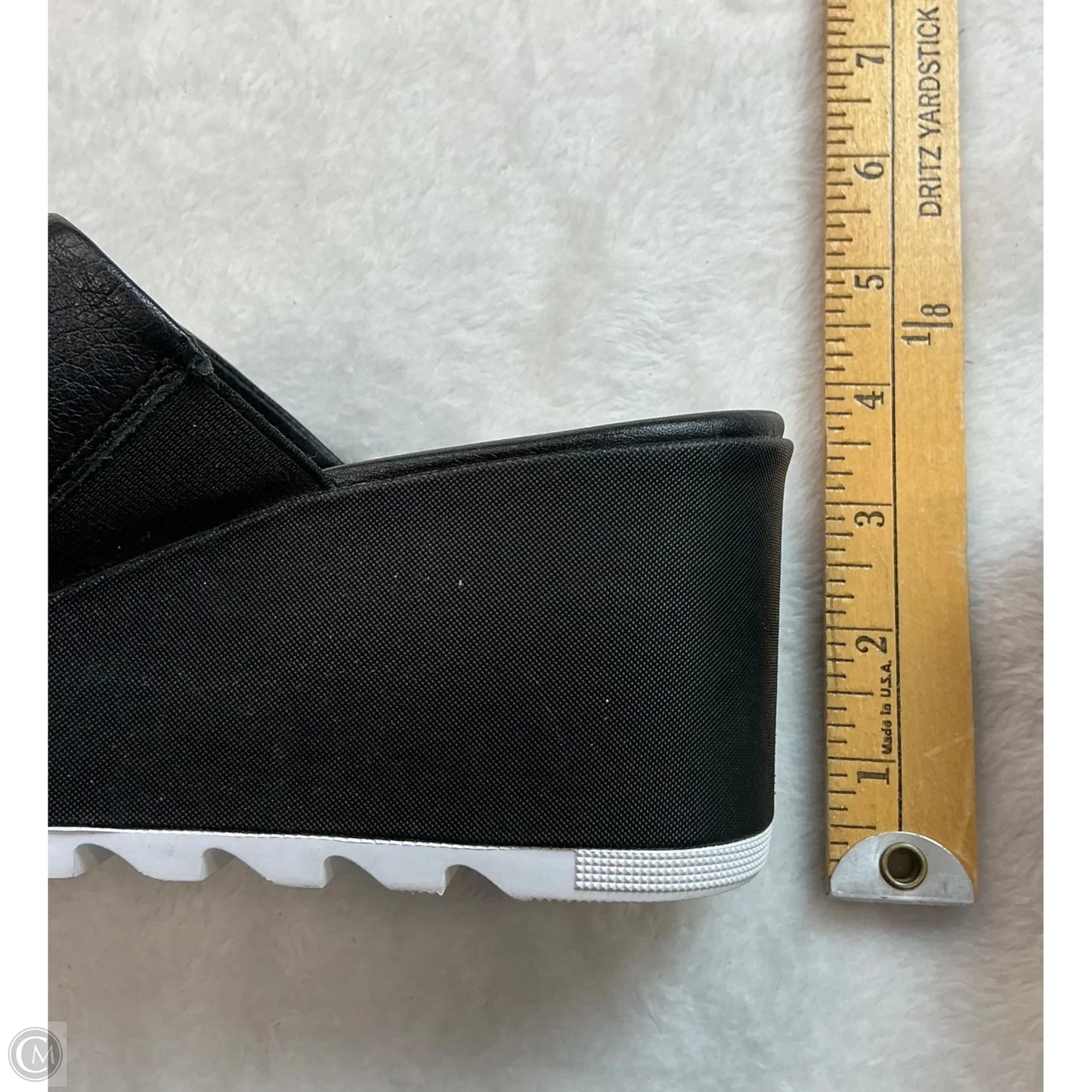 Sandals Heels Wedge By Sorel In Black, Size: 9.5