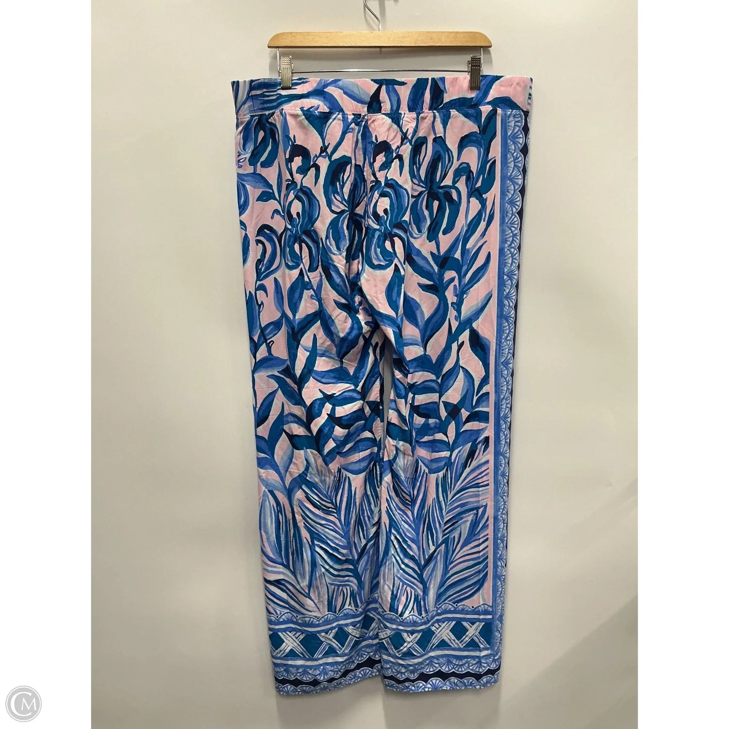 Pants Designer By Lilly Pulitzer In Blue & Pink, Size: M