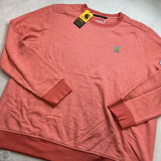 Sweatshirt Crewneck By Carhartt In Orange, Size: Xl