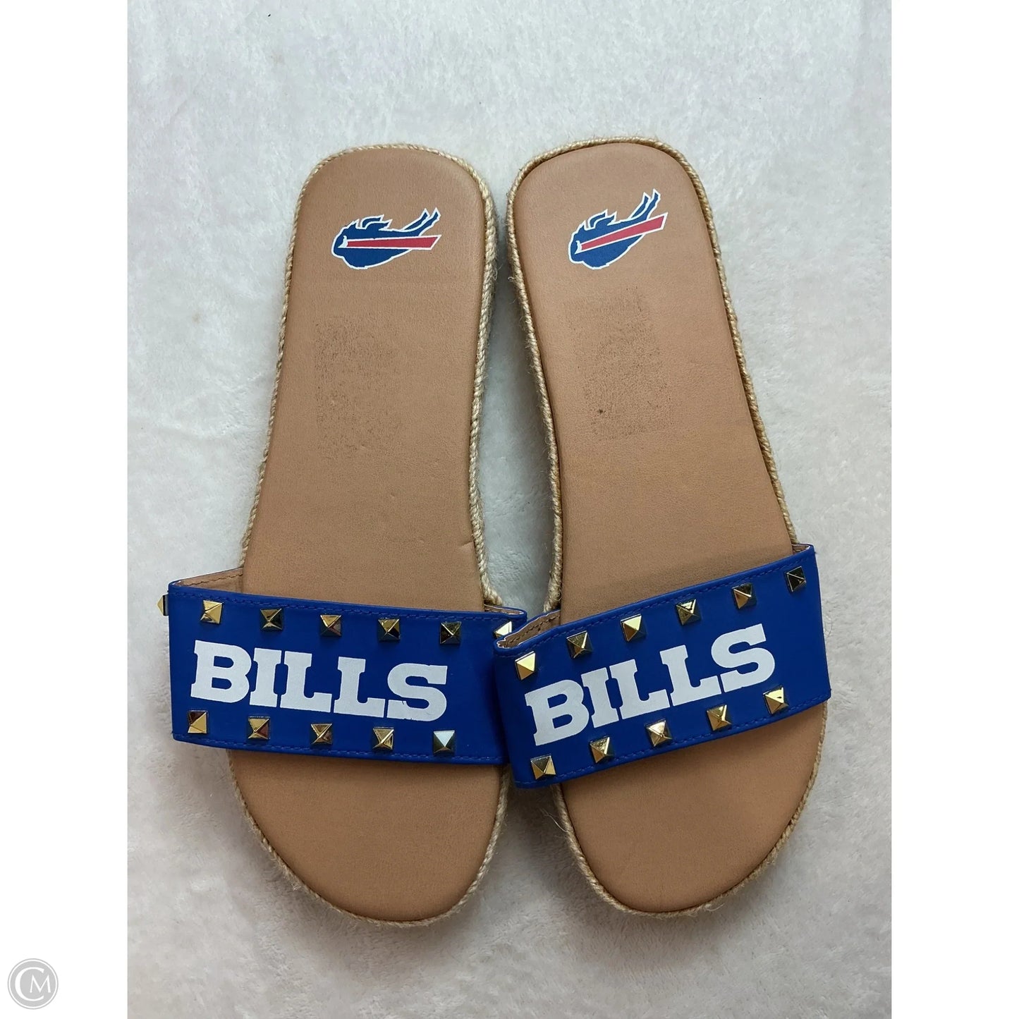 Sandals Flats By Clothes Mentor In Blue