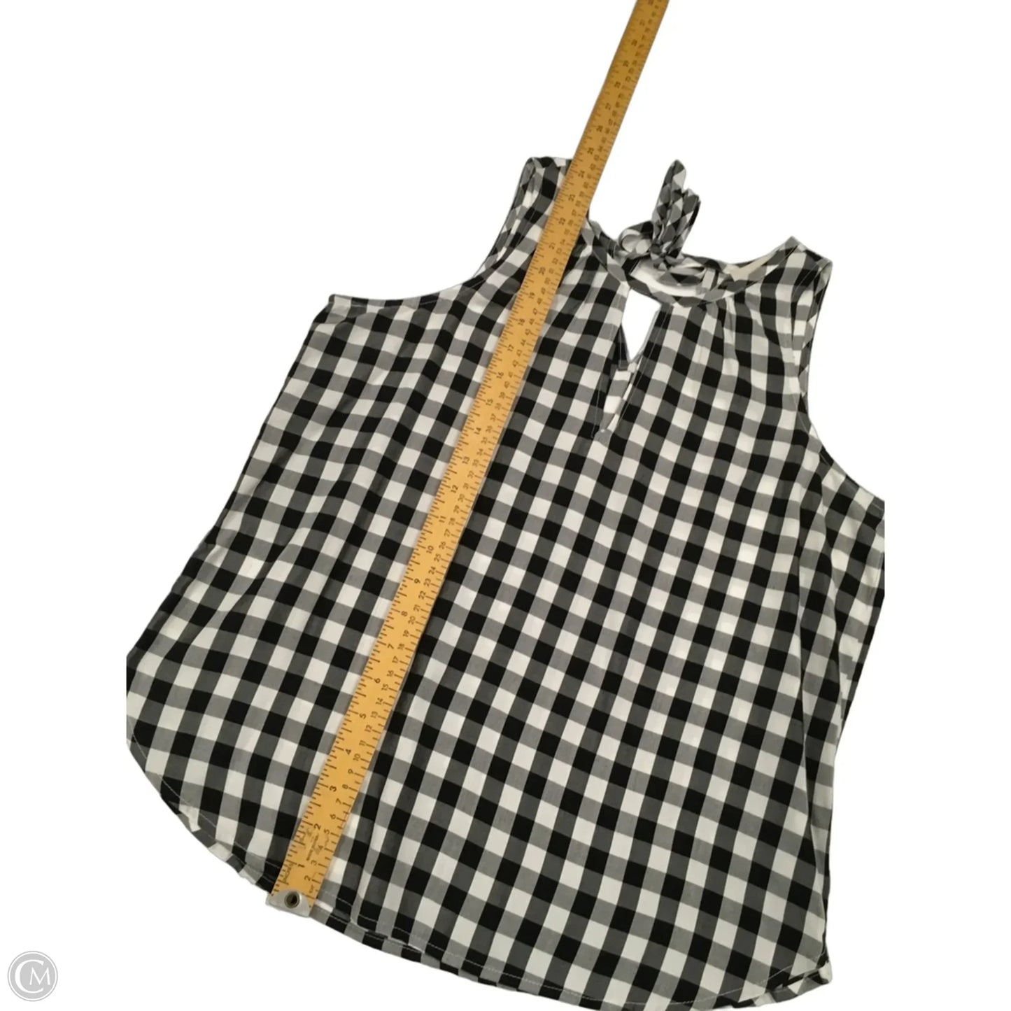 Top Sleeveless By Loft In Black & White, Size: Sp