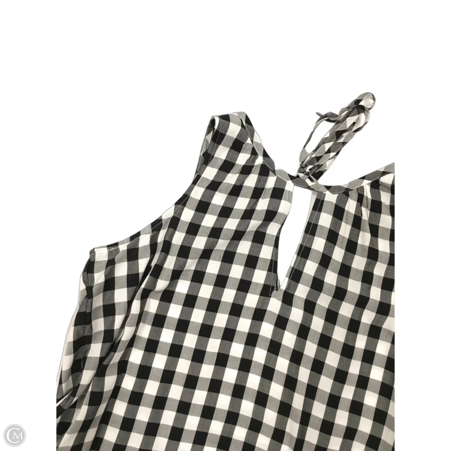 Top Sleeveless By Loft In Black & White, Size: Sp