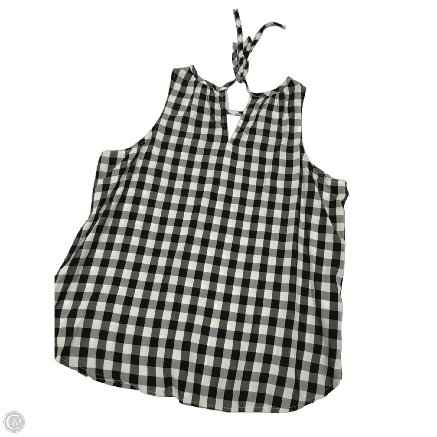Top Sleeveless By Loft In Black & White, Size: Sp