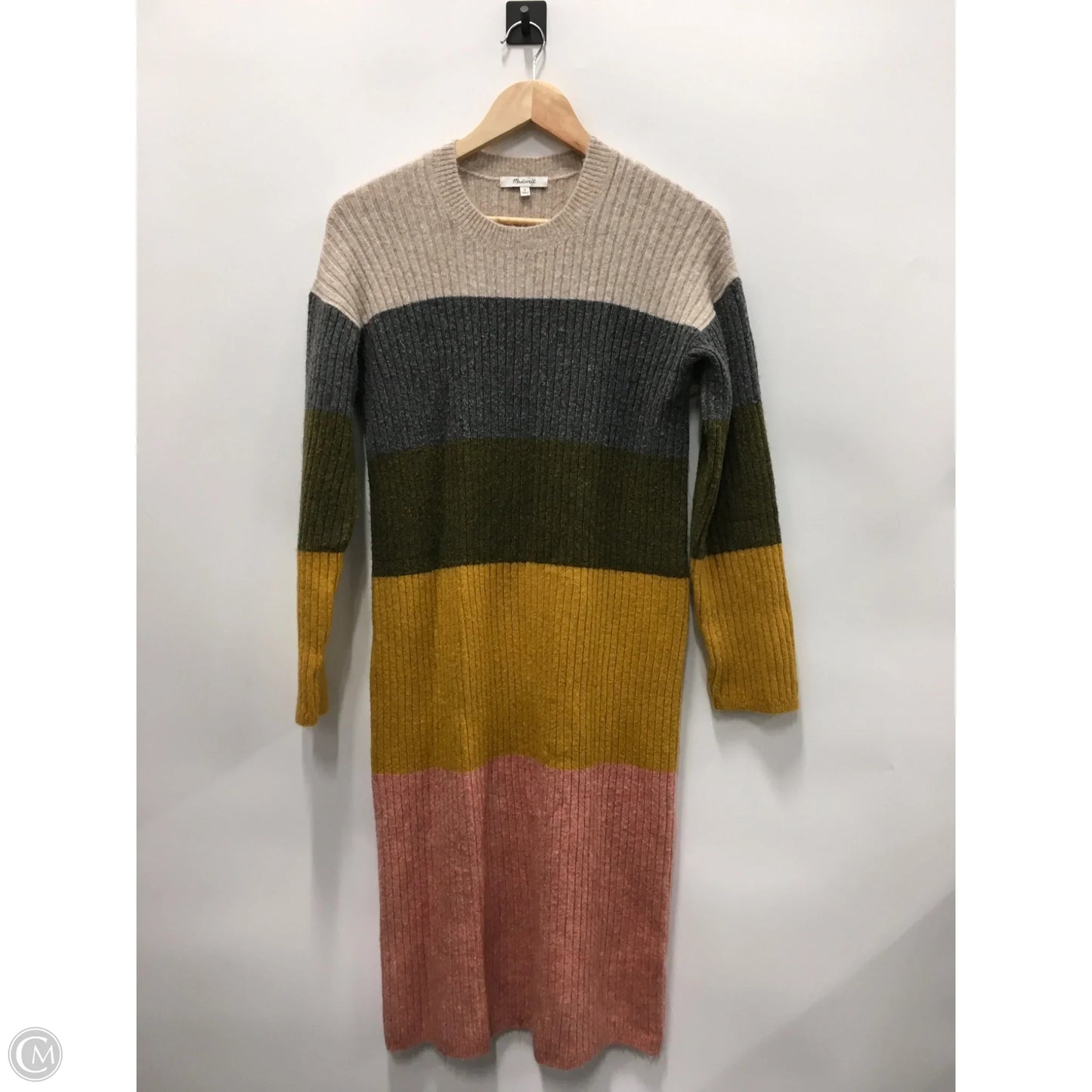 Dress Sweater By Madewell In Striped Pattern, Size: S