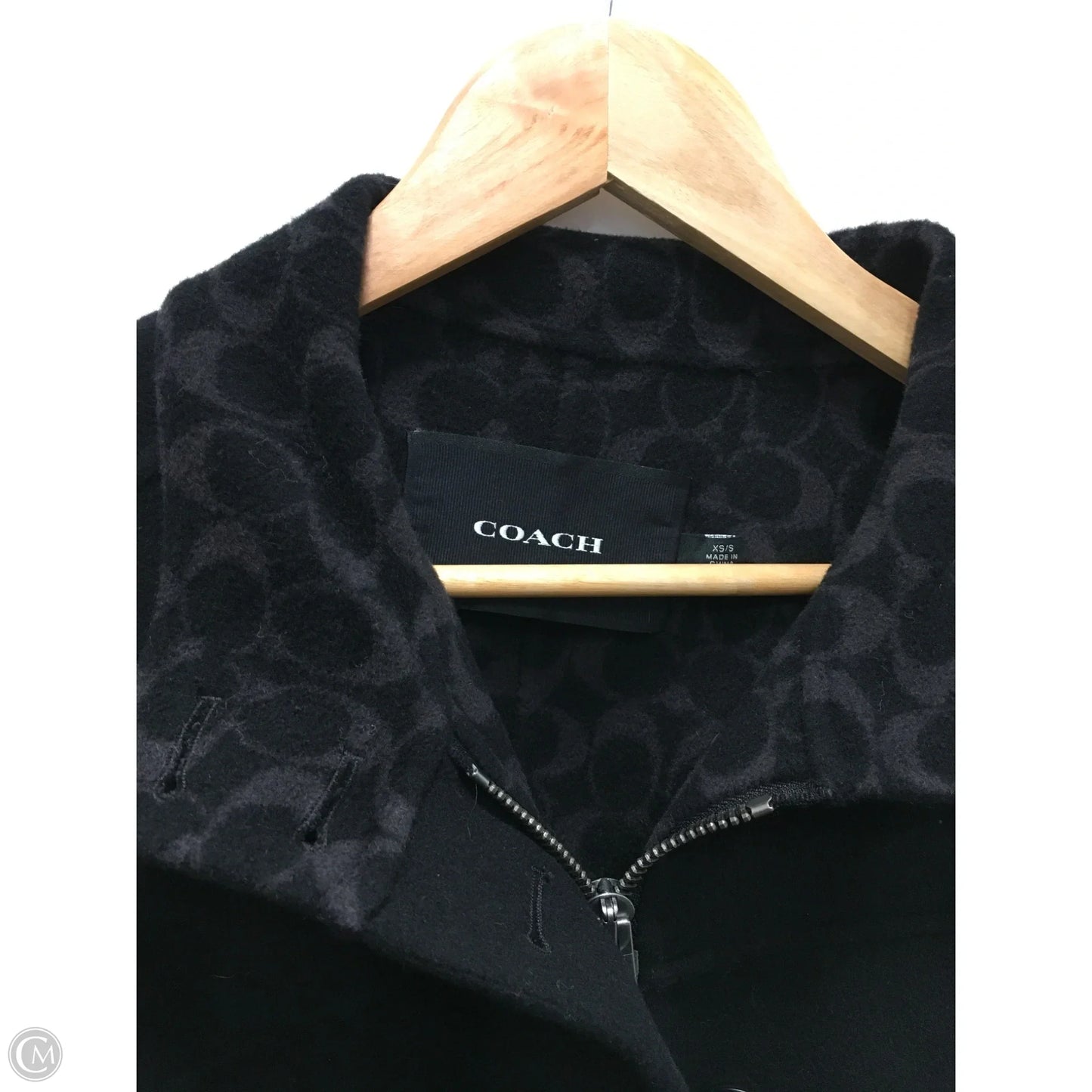 Coat Designer By Coach In Black, Size: Xs
